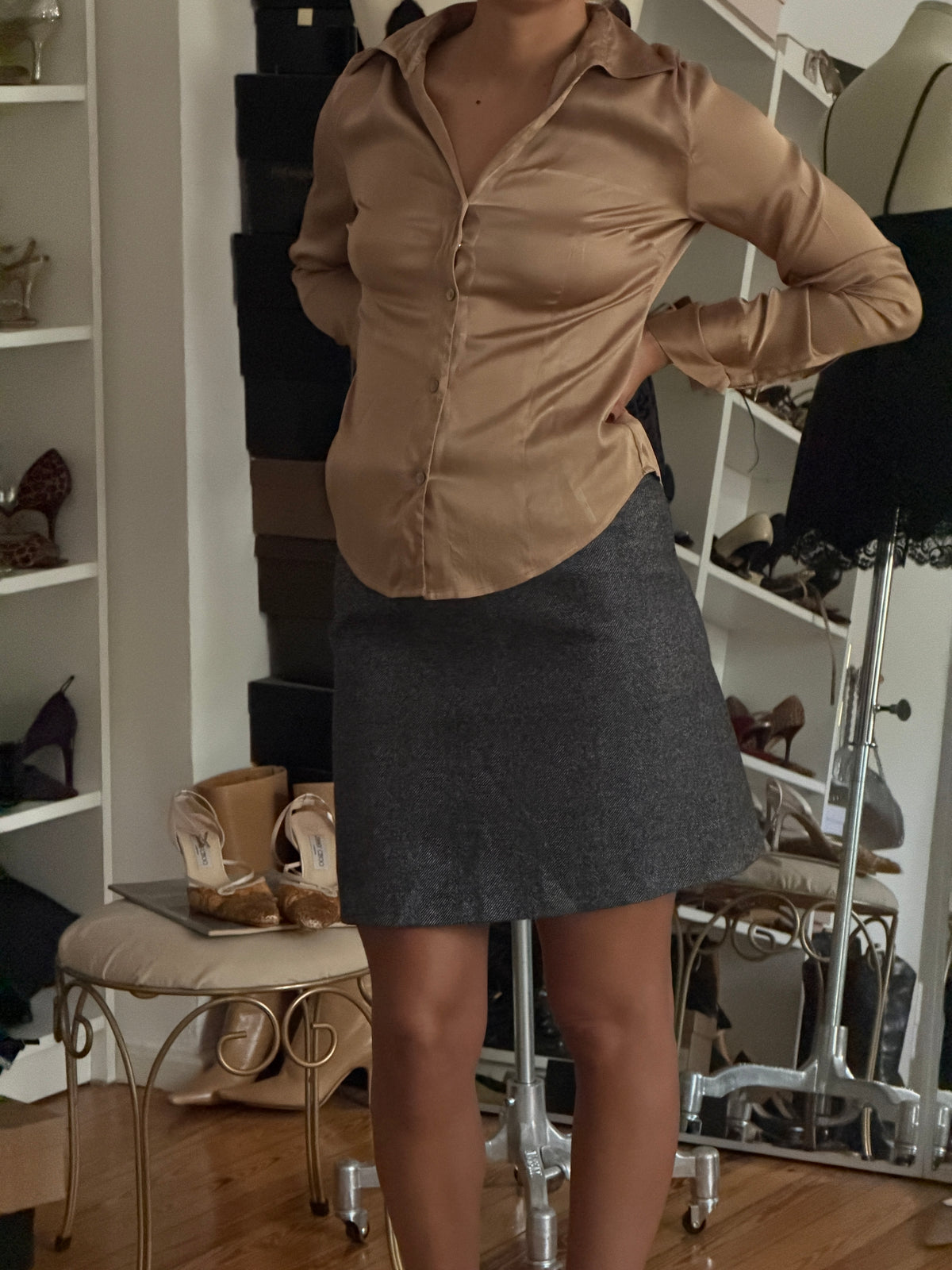 Silk Button Blouse (s)