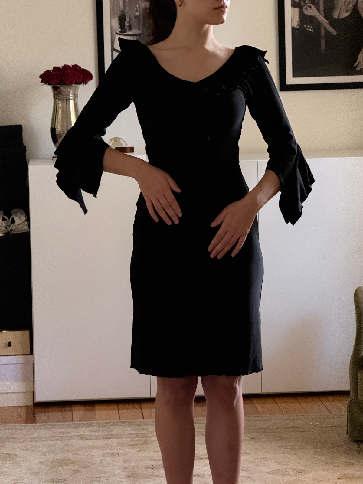 Vintage Ruffle Dress (m)