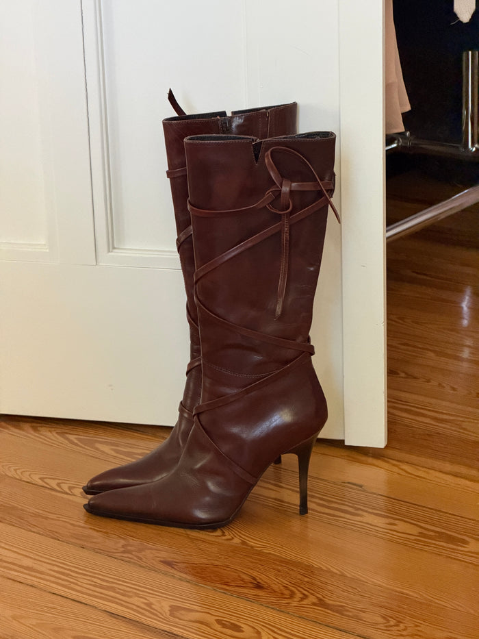 Vintage Leather Boots (39)