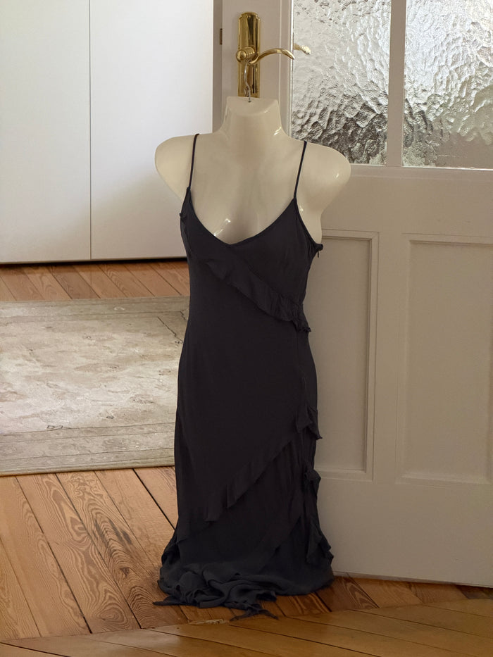Vintage Ruffle Dress (xs)