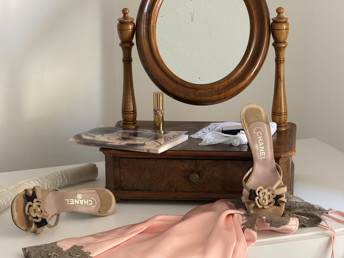 Chanel Floral Mules (38)