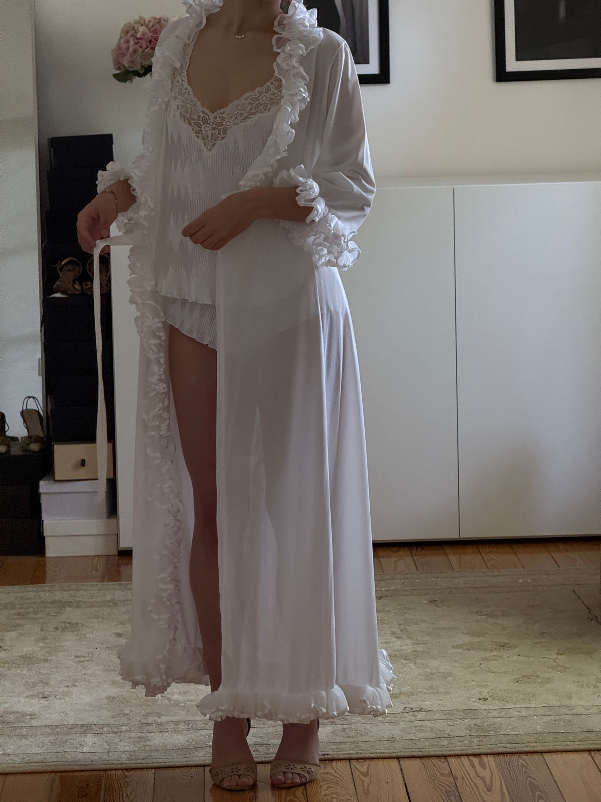 Vintage Ruffle Robe (s)