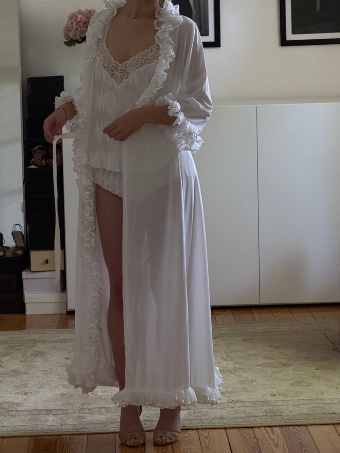 Vintage Ruffle Robe (s)