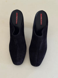 Prada Suede Mules (39)