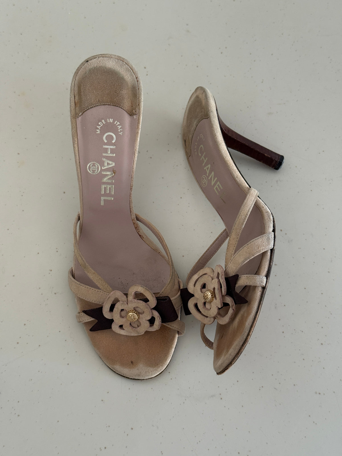 Chanel Floral Mules (38)