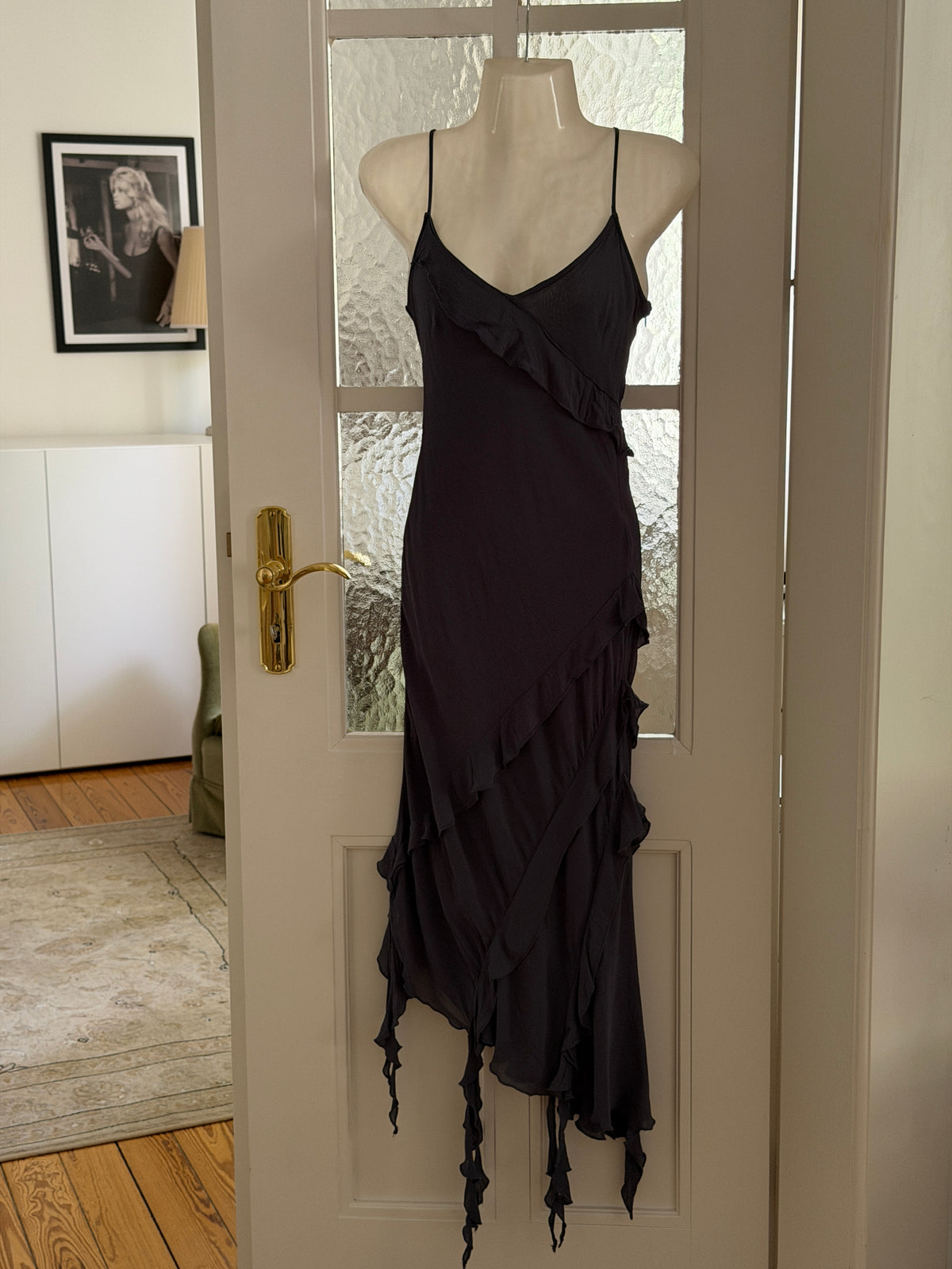 Vintage Ruffle Dress (xs)