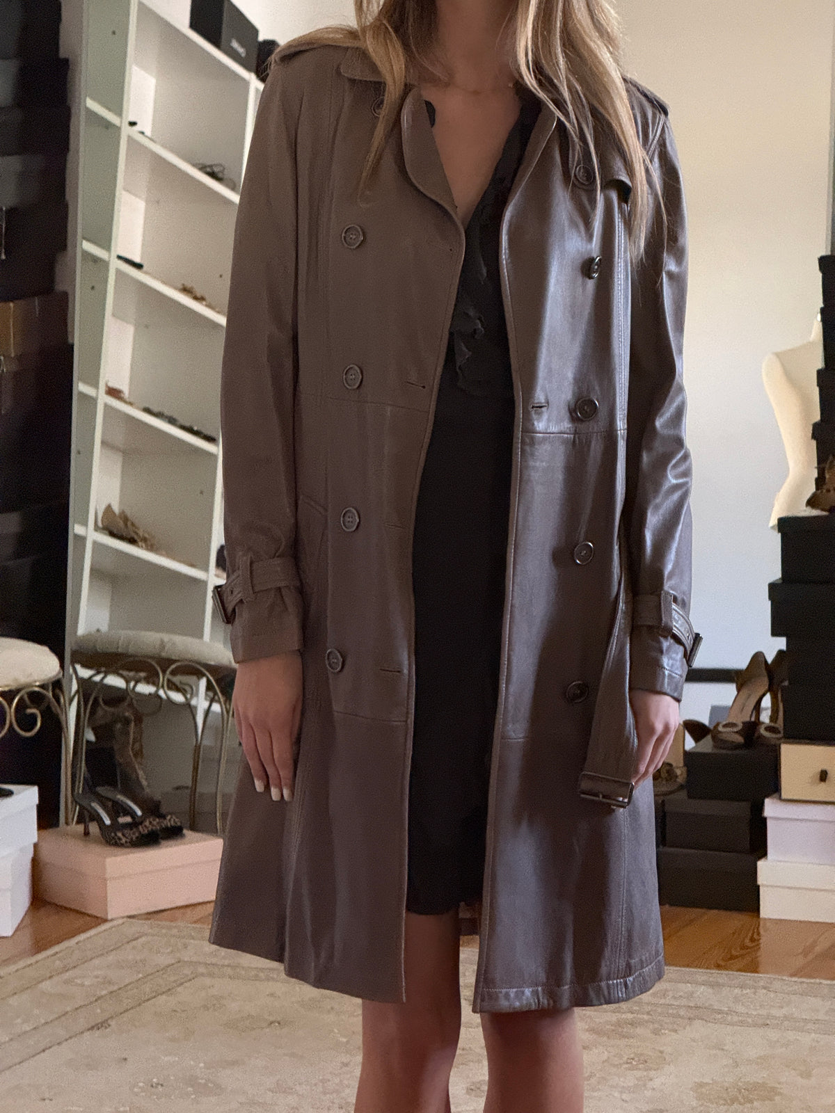 Burberry Leather Jacket (xs)