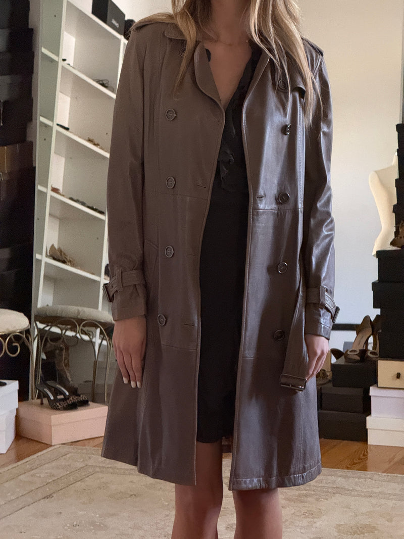 Burberry Leather Jacket (xs)