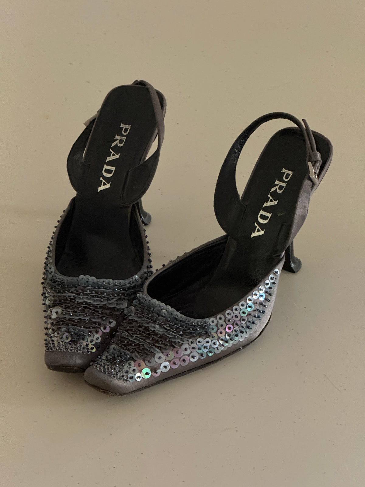 Prada Sequin Heels (38)