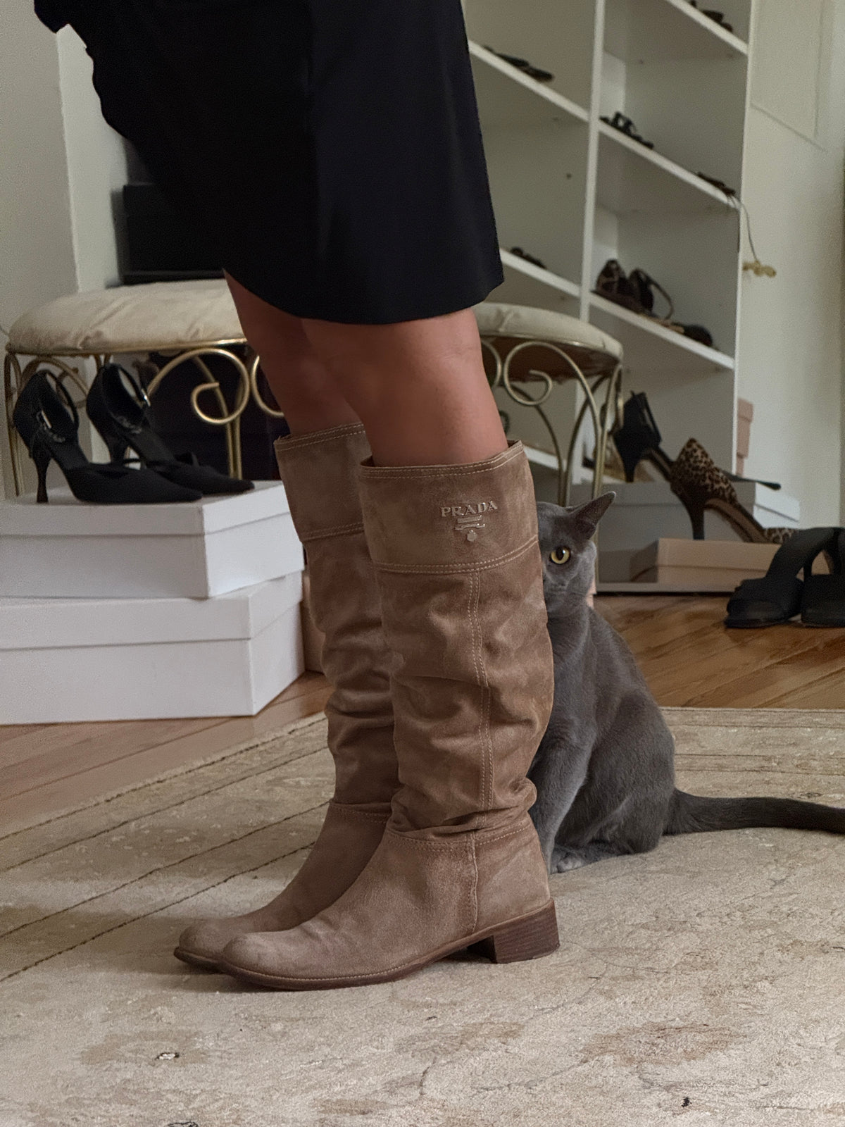 Prada Suede Boots (37)