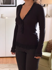 Lace Henley Top (s)