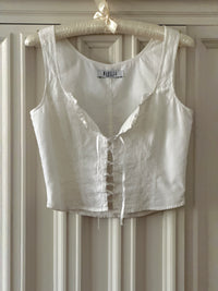 Vintage Lace Up Top (m)