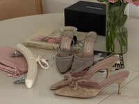 Prada Suede Mules (40)