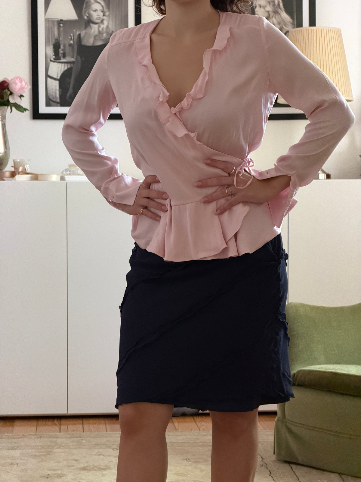 Vintage Ruffle Top (xs/s)