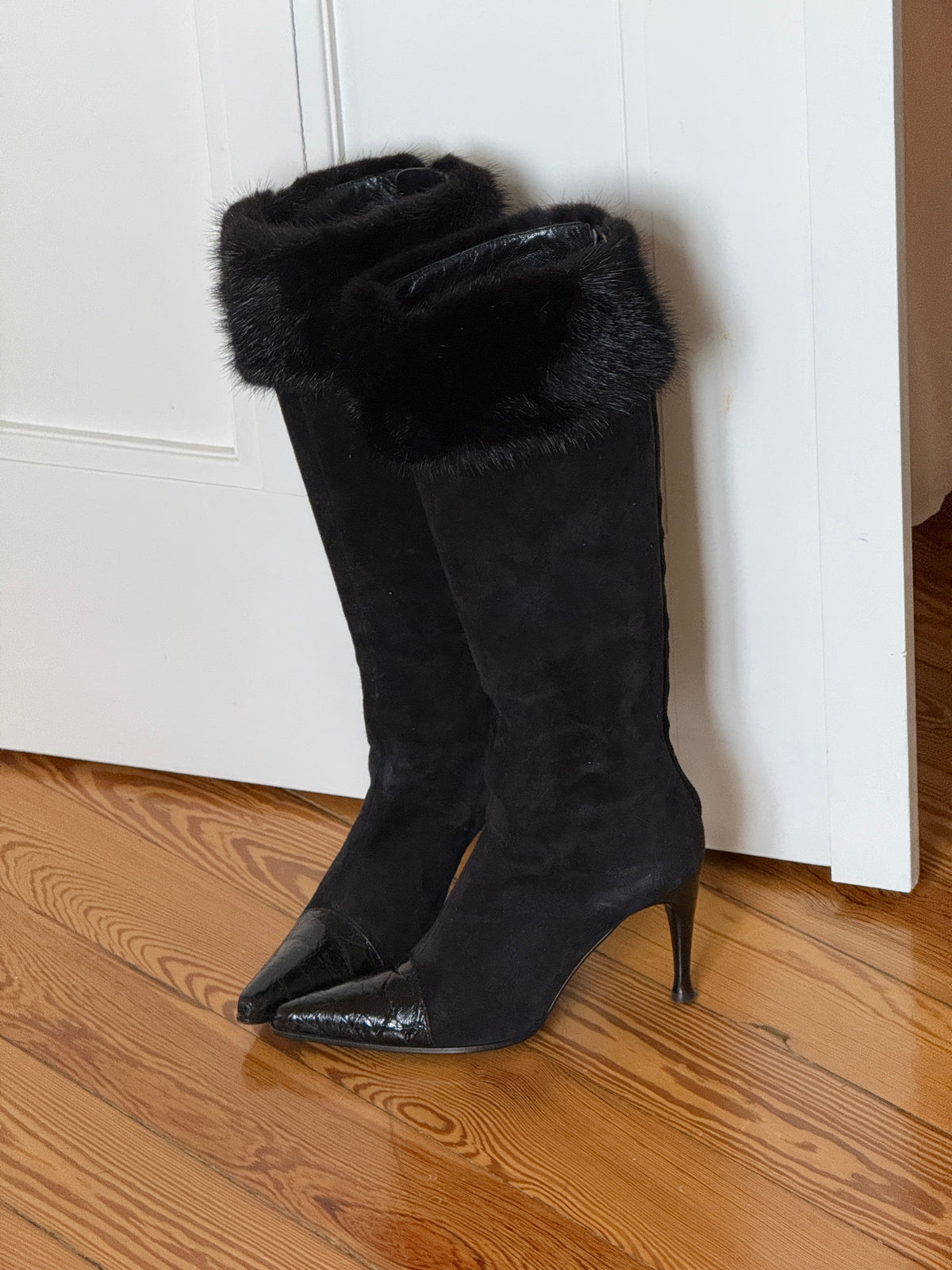 Sergio Rossi Fur Boots (35,5)