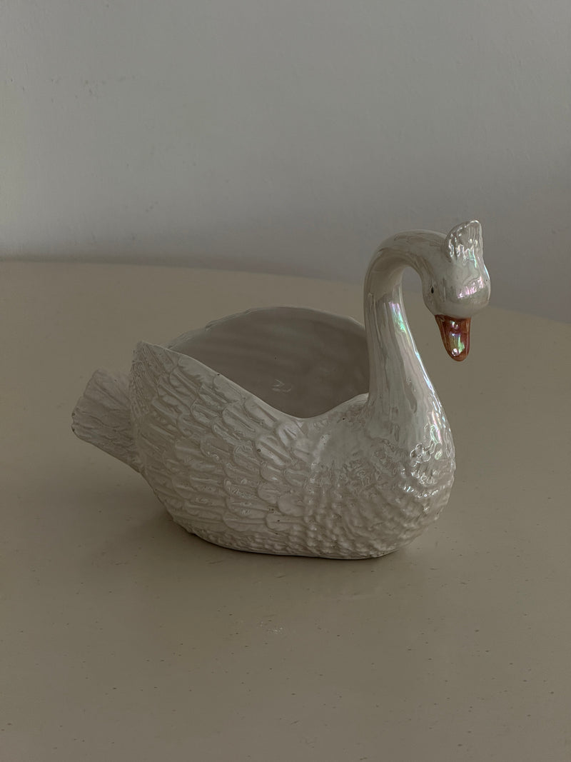 Vintage Swan Planter