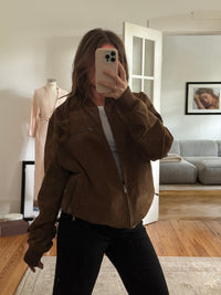 Suede Leather Jacket (l)