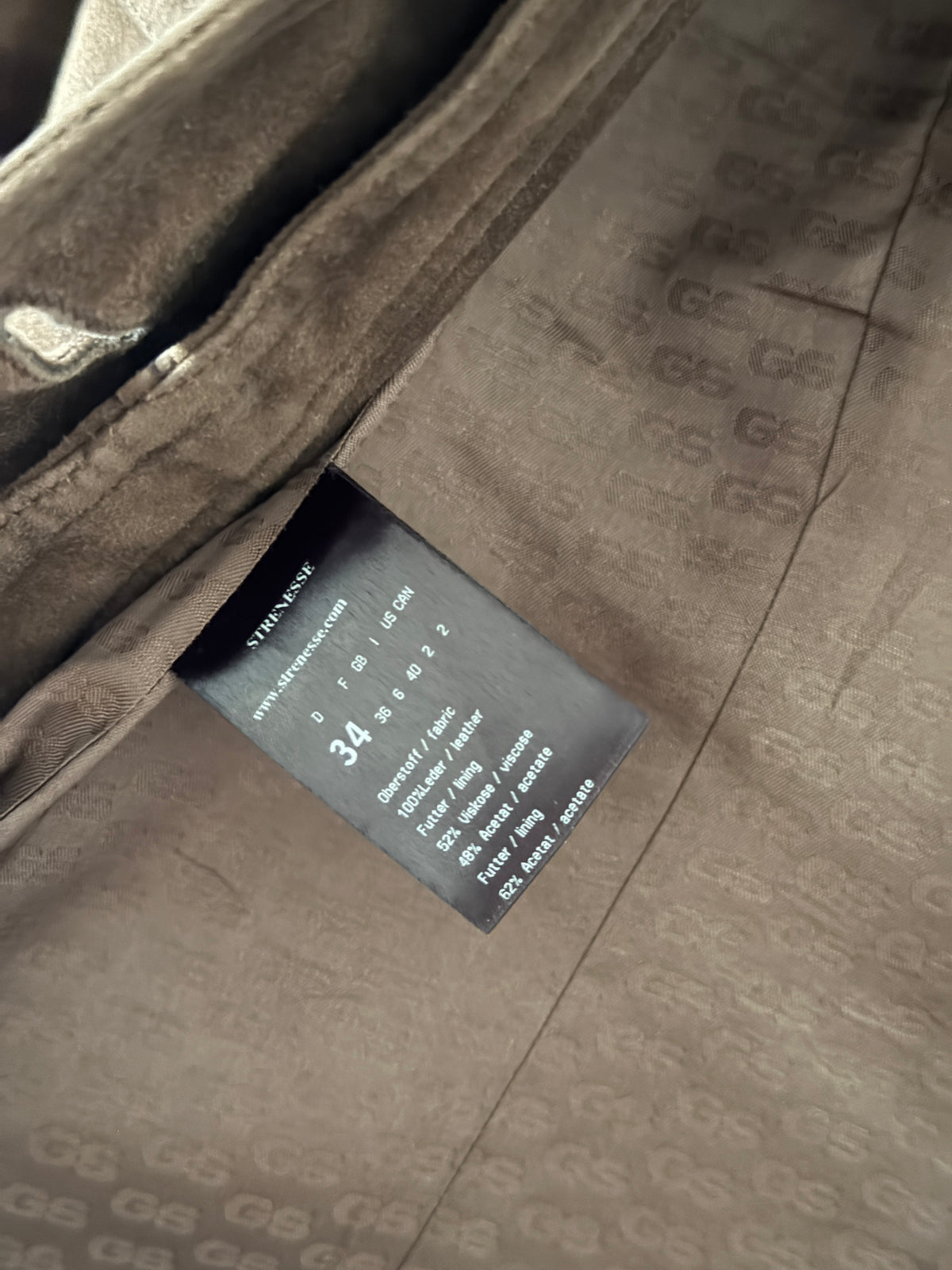 Suede Leather Coat (xs)