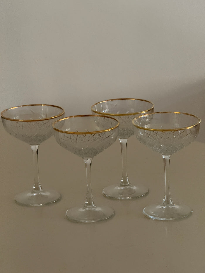 Vintage Crystal Glass Set