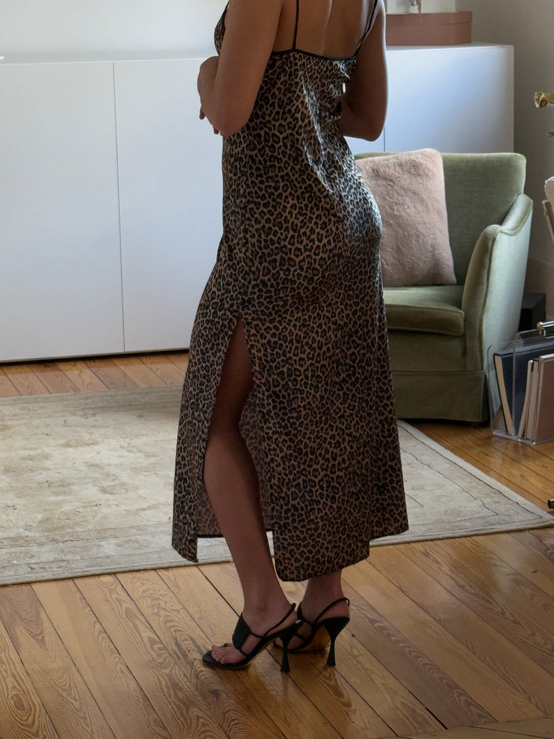 Vintage Leo Midi Dress (m)