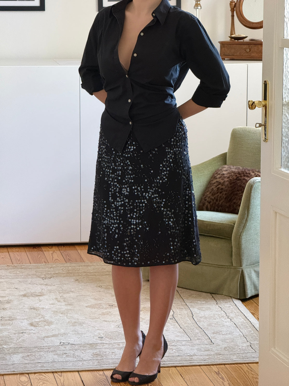 Cerruti Silk Skirt (xs)