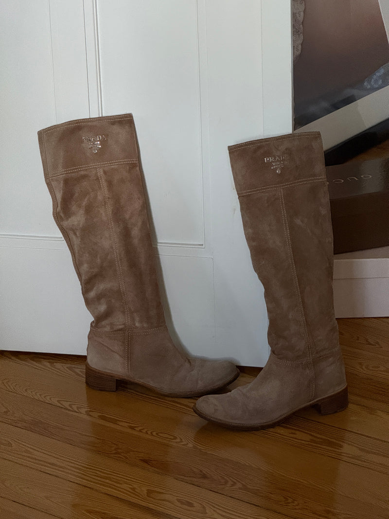 Prada Suede Boots (37)