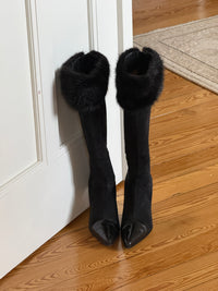 Sergio Rossi Fur Boots (35,5)