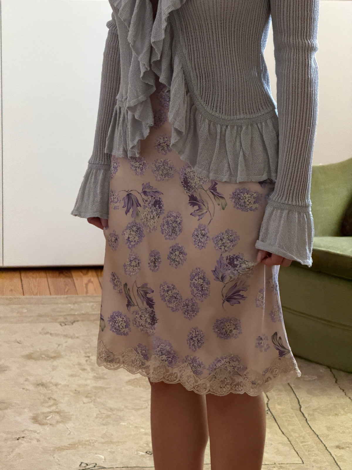Vintage Silk Skirt (xs)