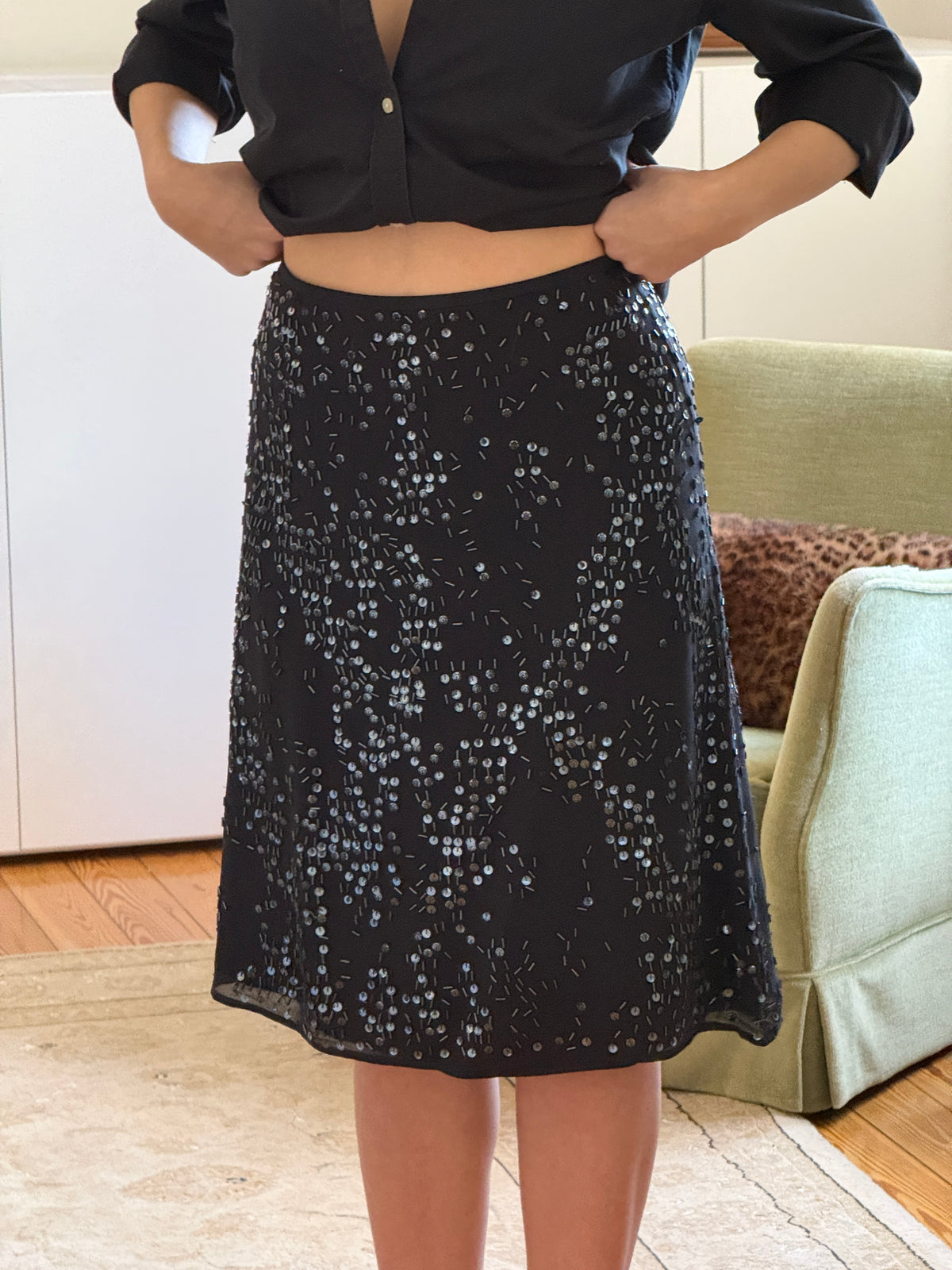 Cerruti Silk Skirt (xs)